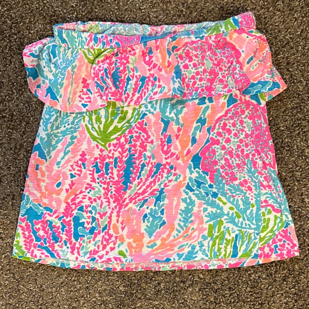 Lily Pulitzer Let’s Cha Cha Tunic Top Medium - Picture 2 of 5